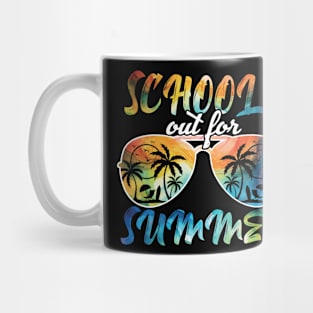 Schools Out For Summer Tie Dye Last Day Of School Teacher Mug